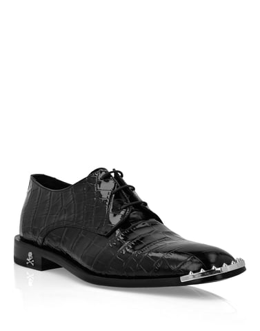 Lace Up Shoes Skull&Bones