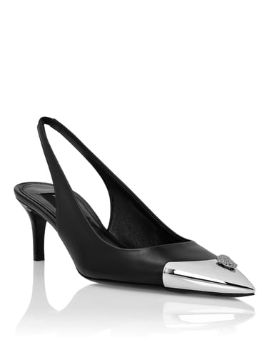 Slingback Shoes Skull