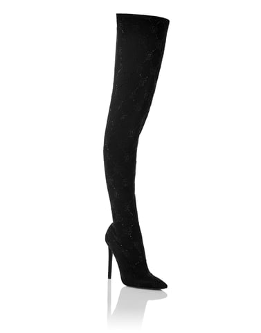 Boots Hi-Heels Overknees Monogram