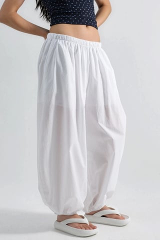 Elastic Waist Balloon Pants