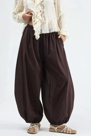 Elastic Waist Balloon Pants