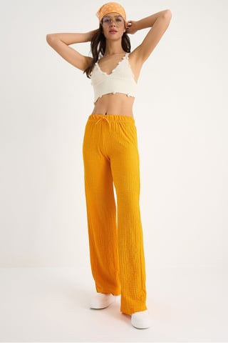 Texturerade Vida Byxor med Slått