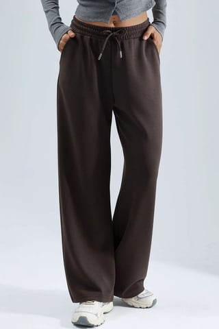 Mid Waist Wide Leg Modal Pants