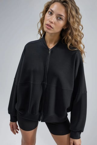 Modal Jacket with Zipper