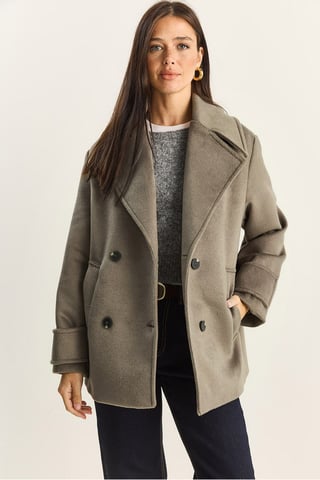 Oversized Coat with Pockets