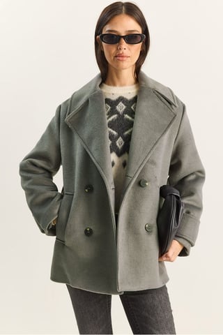 Oversized Coat with Pockets
