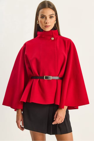 Oversized Wool Blend Overcoat