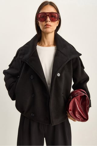 Buttoned Oversize Jacket