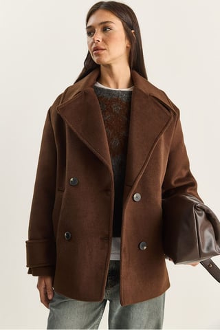 Oversized Coat with Pockets