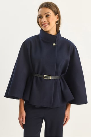 Oversized Wool Blend Overcoat