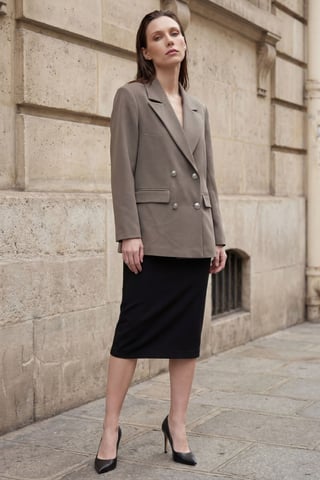 Buttoned Blazer Jacket