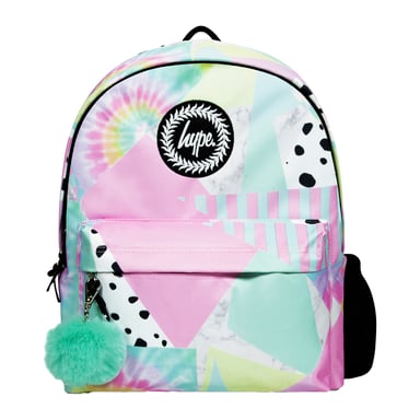 Kinderrugzak Multi Pastel Collage Ontwerp | Lichtgewicht Schooltas