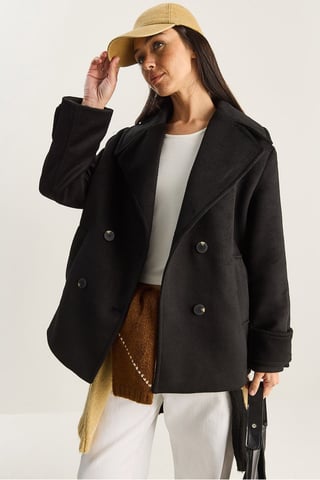 Oversized Coat with Pockets