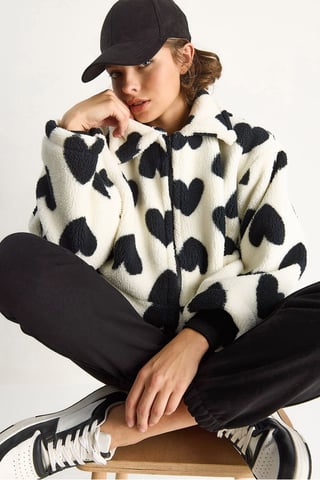 Textured Jacket Collar Puffer Down Coat