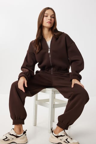 Hooded Lange Mouw Twee-Stuk Coord Set