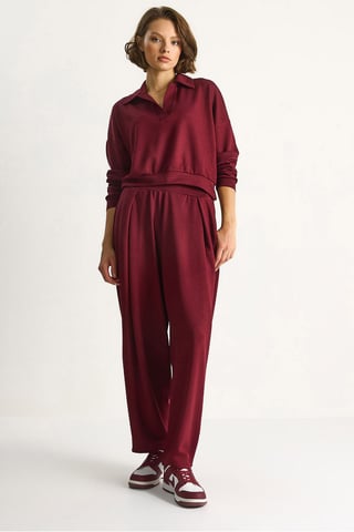 High Waist Textured Knitted Two-Piece Coord Set