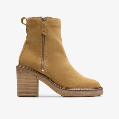 Cassiano Zip Light Tan Suede