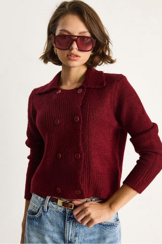 Ribbed Knitwear Cardigan