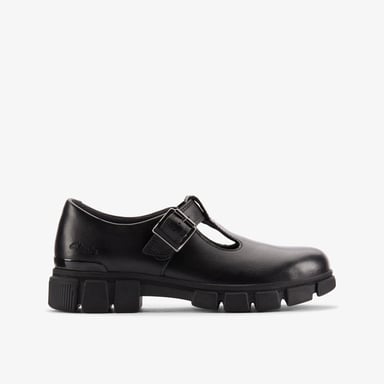 Evyn Bar K. Zwarte Leren Schoenen