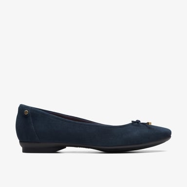 Candra Light Navy Suede Shoes