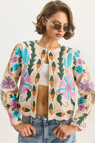 Floral Print Jacket