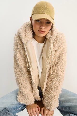 Hooded Plush Coat