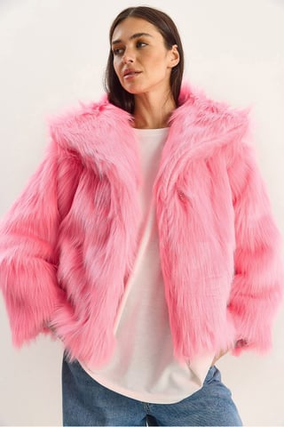 Oversize Faux Fur Jacket