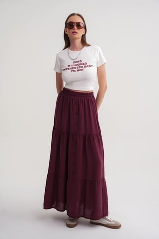 High Waist Maxi Skirt