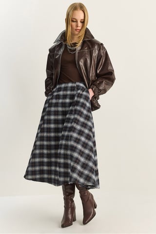 High Waist Midi Skirt