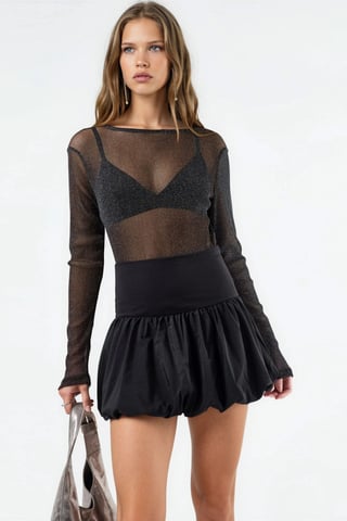 Balloon Mini Skirt