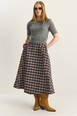 High Waist Midi Skirt