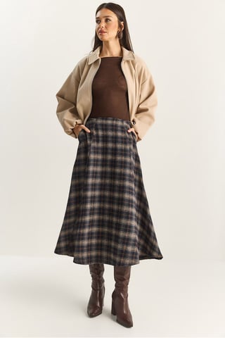 High Waist Midi Skirt