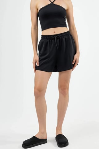 Elastic Waist Modal Shorts with Pockets