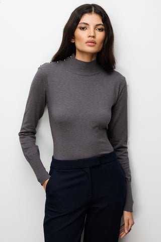 Turtleneck Knit Sweater
