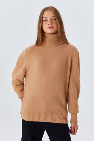Tjock Ribbad Polotröja