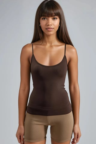 Fitted U Collar Knitted Tank Top