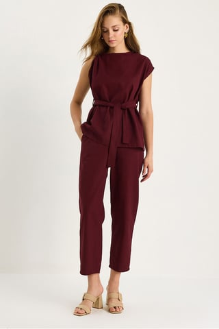 Blouse-Pants Two Pieces Set