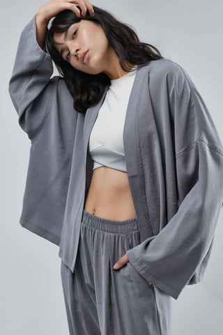 Long Sleeve Loose Fit Kimono