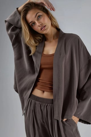 Long Sleeve Loose Fit Kimono