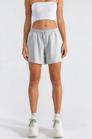 Elastic Waist Modal Shorts with Pockets