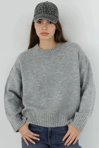 Tjock Crew Neck Extra Mjuk Touch Tröja