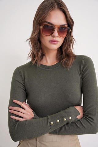 Crew Neck Knit Sweater
