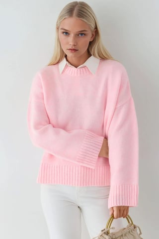 Tjock Crew Neck Extra Mjuk Touch Tröja