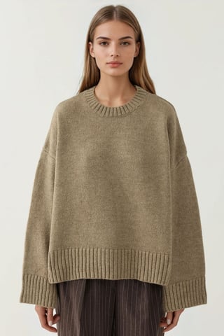 Tjock Crew Neck Extra Mjuk Touch Tröja