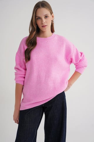 Long Sleeve Ribbed Knit Sweater