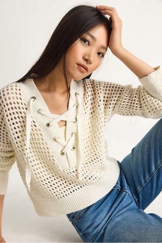 Hooded Knit Sweater