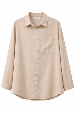 Oversized Linnenmix Blouse