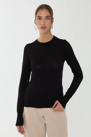 Slim Fit Crew Neck Viskosetop