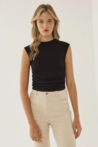 Rimpeld Jersey Top