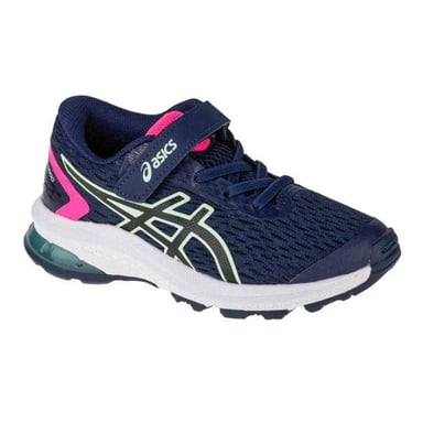 Asics Trainers met druksluiting voor kinderen (Marineblauw)